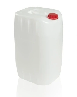 Plastový kanystr 25 l lehčený bílý           